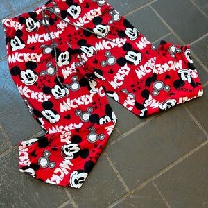 Disney Mickey Mouse Red Jogger Pants